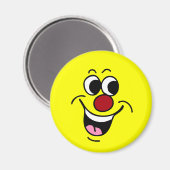 glimlachend gezicht Grumpey Magneet (Voorkant / Achterkant)