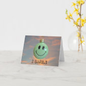 Glimlachend Gezicht Kaart (Gele Bloem)