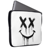 Glimlachend gezicht. laptop sleeve (Voorkant Rechts)