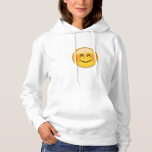 glimlachend gezicht met glimlachende ogen emoji hoodie