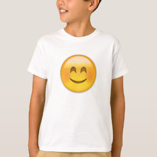 glimlachend gezicht met glimlachende ogen emoji t-shirt
