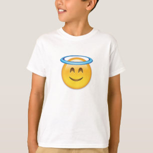 glimlachend gezicht met Halo Emoji T-shirt