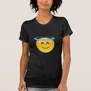 glimlachend gezicht met Halo Emoji T-shirt
