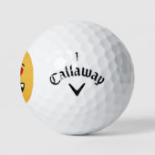 Glimlachend Gezicht met Hartvormige Ogen Golfballen (Logo)