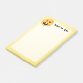 Glimlachend Gezicht met Hartvormige Ogen Post-it® Notes (Schuin)