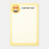 Glimlachend Gezicht met Hartvormige Ogen Post-it® Notes (Voorkant)