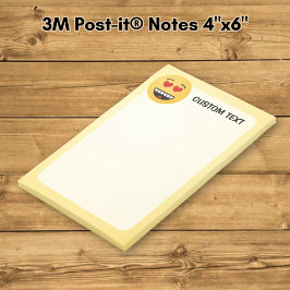 Glimlachend Gezicht met Hartvormige Ogen Post-it® Notes