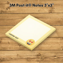 Glimlachend Gezicht met Hartvormige Ogen Post-it® Notes