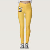 Glimlachend Gezicht met Open Mond Leggings (Voorkant)