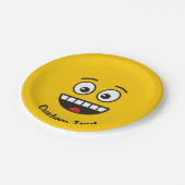 Glimlachend gezicht met Open Mond Papier Bord (Gekanteld)