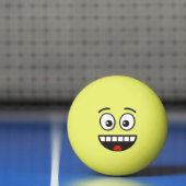 Glimlachend gezicht met open mond Ping-Pong Ball (Net)