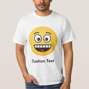 Glimlachend gezicht met open mond T-shirt
