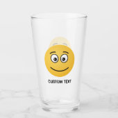 Glimlachend Gezicht met Open Ogen Glas (Voorkant)
