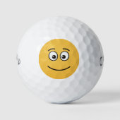 Glimlachend Gezicht met Open Ogen Golfballen (Voorkant)
