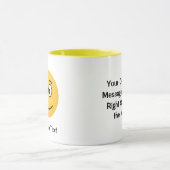 Glimlachend gezicht met open ogen Mok (Midden)