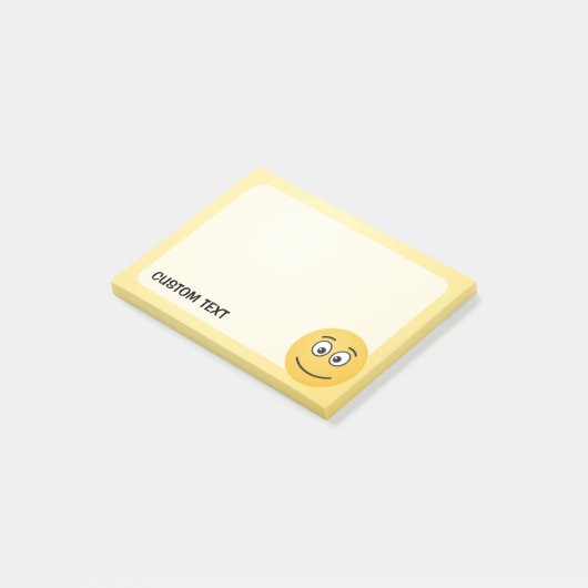 Glimlachend Gezicht met Open Ogen Post-it® Notes (Schuin)