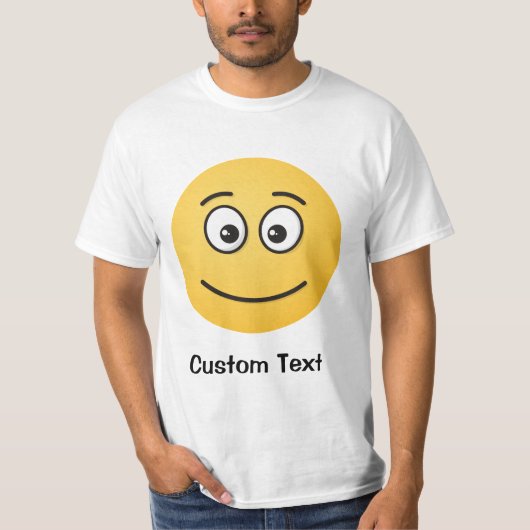 Glimlachend gezicht met open ogen T-shirt (Voorkant)