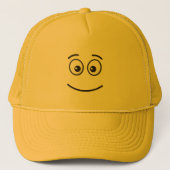 Glimlachend Gezicht met Open Ogen Trucker Pet (Voorkant)