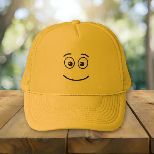 Glimlachend Gezicht met Open Ogen Trucker Pet