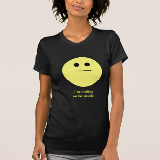 glimlachend gezicht niet glimlachen "Ik glimlach a T-shirt