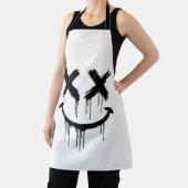 Glimlachend gezicht. schort (Insitu)