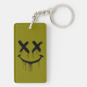Glimlachend gezicht. sleutelhanger (achterkant)