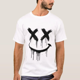 Glimlachend gezicht. t-shirt