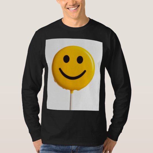 glimlachend gezicht t-shirt (Voorkant)
