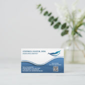 Glimlachend gezicht Tandheelkundige Logo | QR-code Visitekaartje (Staand voorkant)