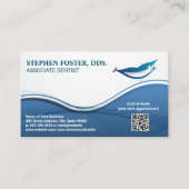 Glimlachend gezicht Tandheelkundige Logo | QR-code Visitekaartje (Voorkant)
