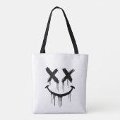 Glimlachend gezicht. tote bag (Achterkant)