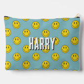 Glimlachend Gezichtspatroon – Schattigee Gele Glim Etui (Achterkant)