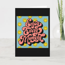 Glimlachend Gezichtspatroon – Schattigee Gele Glim Kaart