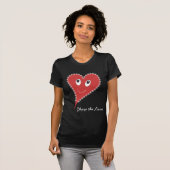 Glimlachend Hart Valentijnsdag T-shirt (Voorkant volledig)
