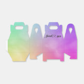 Glimlachend Hartelijk dank op Waterverf Bedankdoosjes (Uitgevouwen)