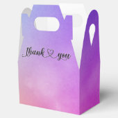 Glimlachend Hartelijk dank op Waterverf Bedankdoosjes (Geopend)