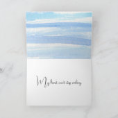 Glimlachend Hartelijk dank op Waterverf Bedankkaart (Binnen)