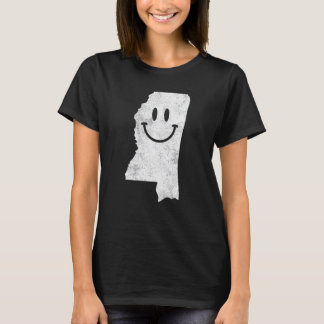 Glimlachend in Ms U2013 Mississippi Happy Face T-shirt