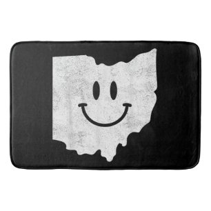 Glimlachend in OH - Grappig Ohio Happy Face Badmat