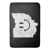 Glimlachend in OH - Grappig Ohio Happy Face Badmat (Voorkant Verticaal)