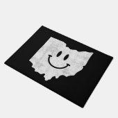 Glimlachend in OH - Grappig Ohio Happy Face Deurmat (Schuin)