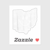 Glimlachend in OH - Grappig Ohio Happy Face Sticker (Vel)