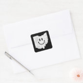 Glimlachend in OH - Grappig Ohio Happy Face Vierkante Sticker (Envelop)