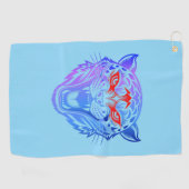 Glimlachend Kat Golfhanddoek (Horizontaal)