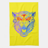 Glimlachend Kat Theedoek (Verticaal)