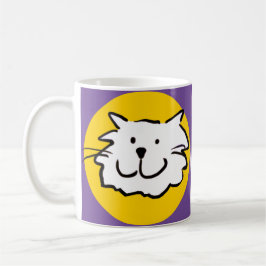 Glimlachend kattengezicht koffiemok