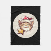 Glimlachend kerstkattenkostuum voor volwassenen en fleece deken (Voorkant)