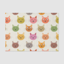 Glimlachend Kleurrijk Happy Cats patroon