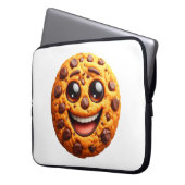 Glimlachend koekje. laptop sleeve (Voorkant Links)