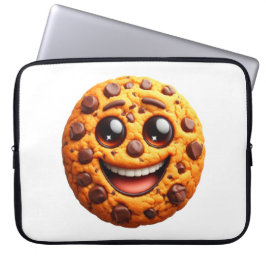 Glimlachend koekje. laptop sleeve